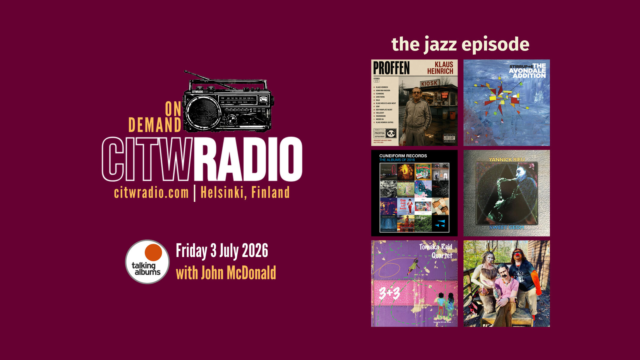 Talking Albums on citwradio.com